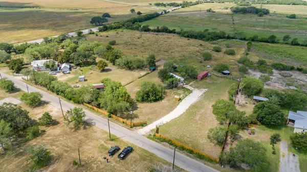 a view of a lake with a park