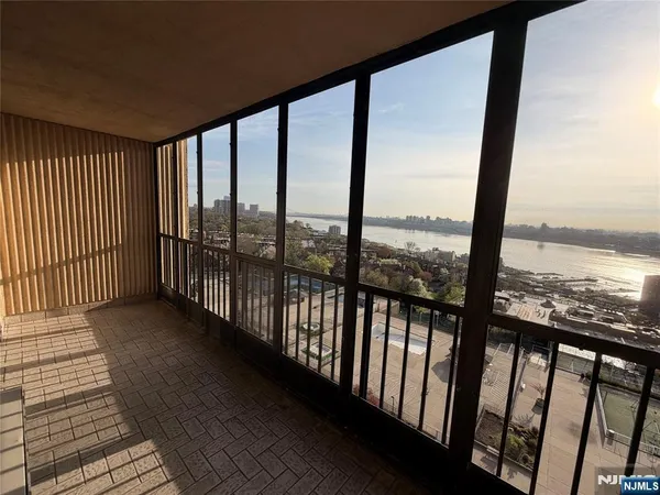 a view of a balcony