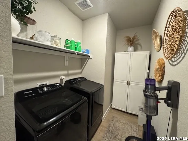 a close view of appliances and cabinets