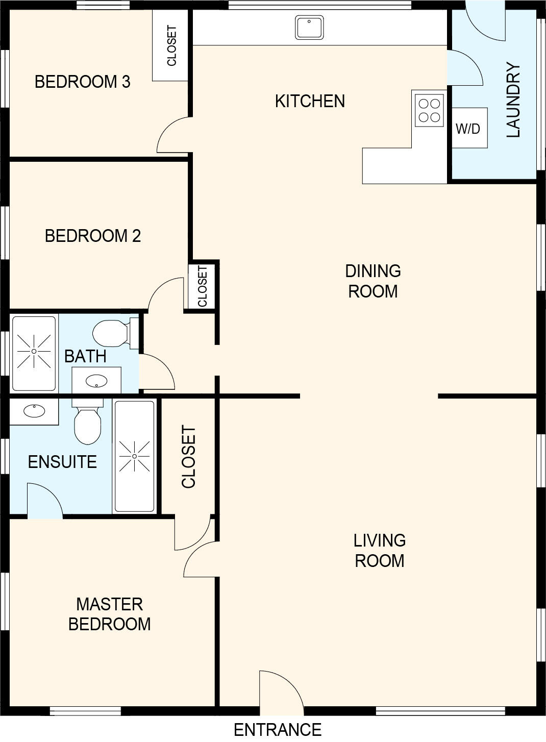 751 South R Street Tulare, CA 93274 - Photo 36 of 36 R St Floor plan