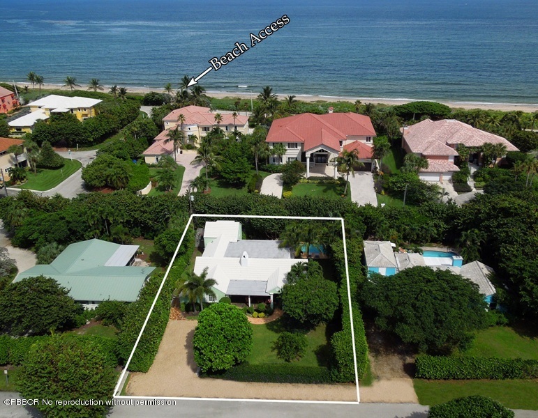 105 Dolphin Road Ocean Ridge, FL 33435 - Photo 2 of 13 an aerial view of house with yard