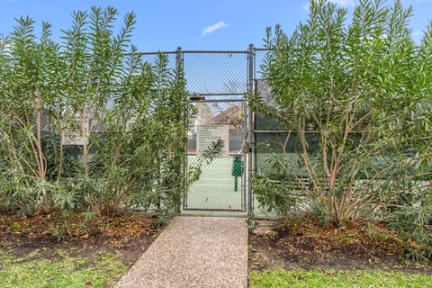 a view of a pathway of a building