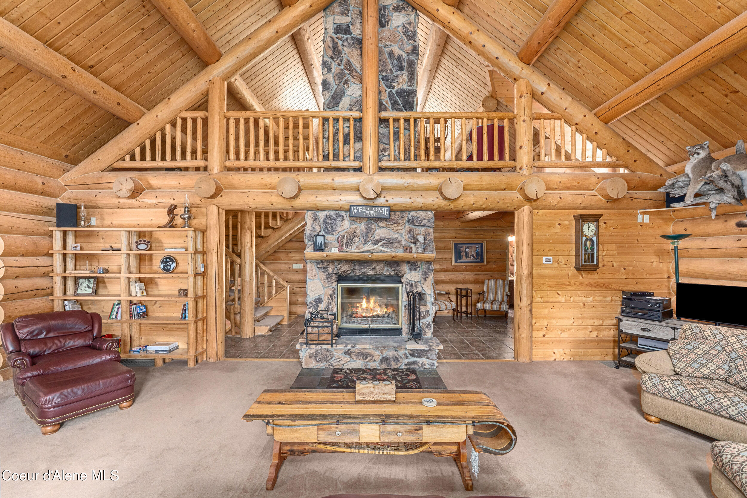 287 Cougar Run Road Priest River, ID 83856 - Photo 12 of 56 Great room with loft