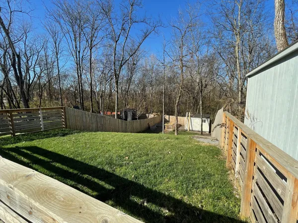 a house view with a garden space