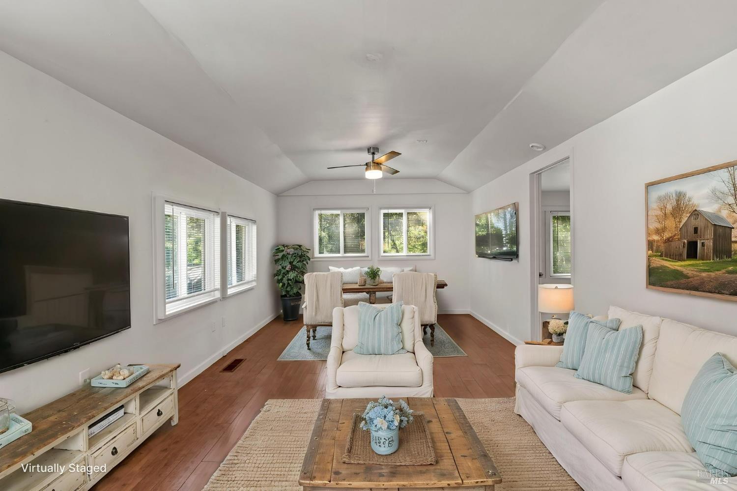11 Lukens Place Angwin, CA 94508 - Photo 40 of 73 Virtually staged image. Furniture and decor shown are AI-generated and for illustrative purposes only. Original, unaltered photo listed above and at 11LukensPlace.com