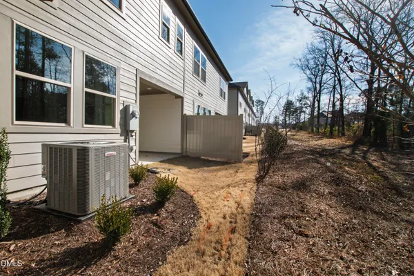 a backyard of a house