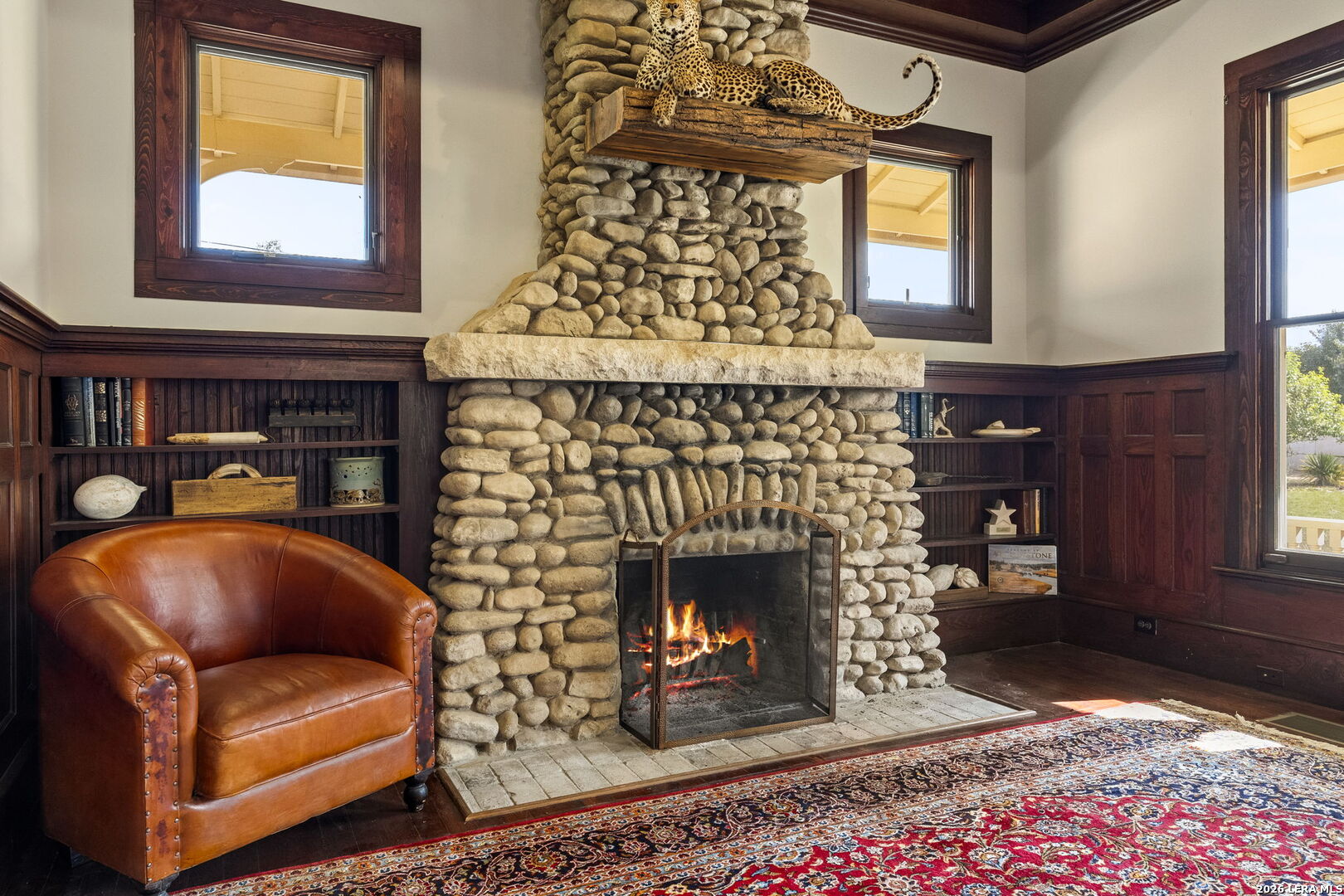 107 High Street Comfort, TX 78013 - Photo 8 of 47 a living room with furniture and a fireplace