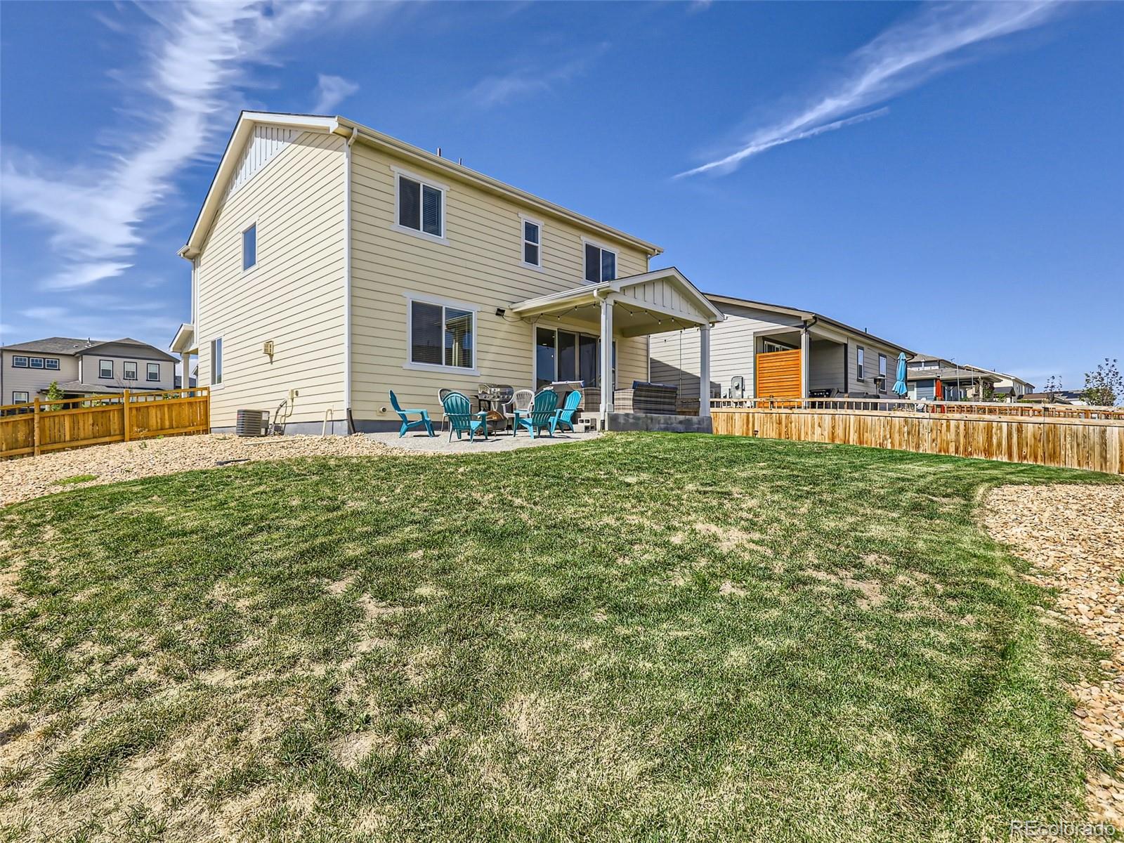 6430 Dry Fork Circle Frederick, CO 80516 - Photo 27 of 32 a front view of a house with a yard