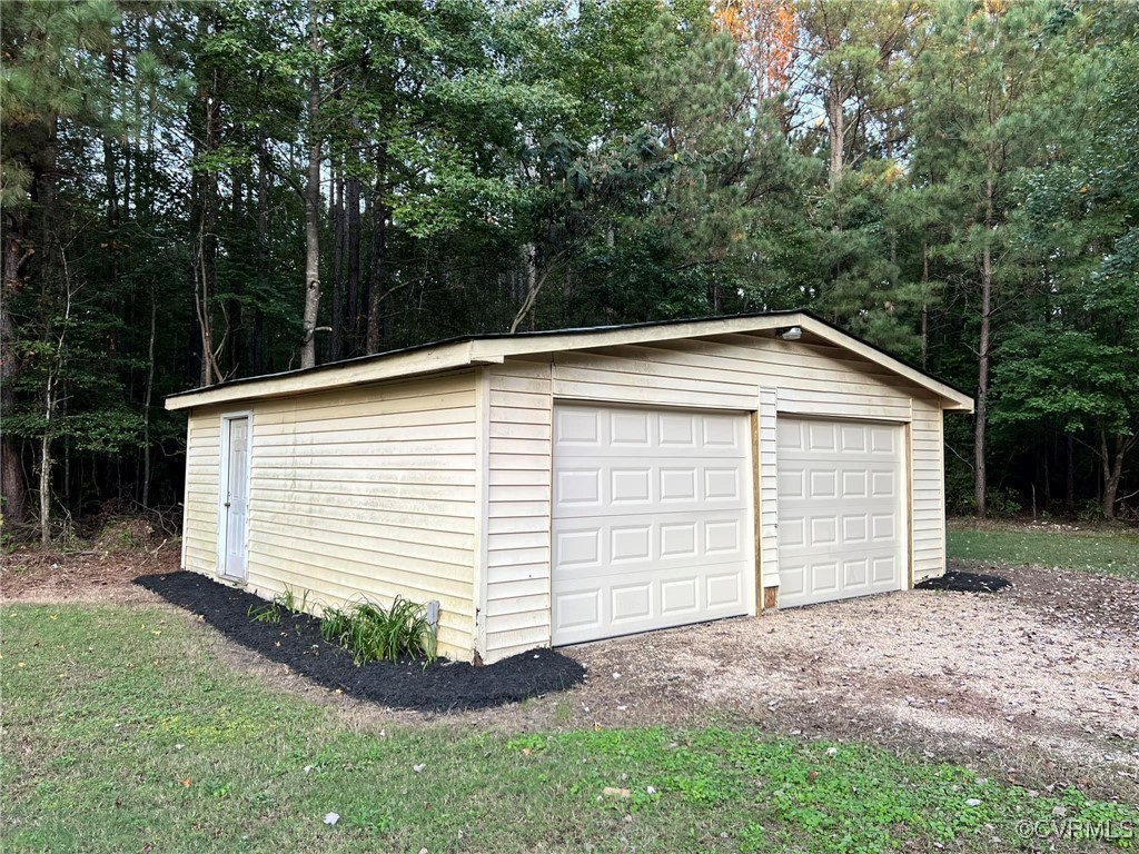 9427 Lebanon Church Road Jarratt, VA 23867 - Photo 16 of 16 View of garage