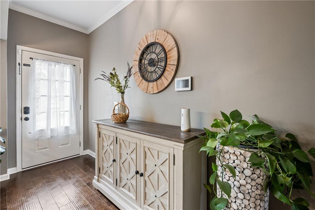 555 Evergreen Way Jefferson, GA 30549 - Photo 11 of 69 a view of a entryway with wooden floor