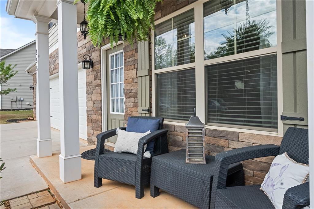 555 Evergreen Way Jefferson, GA 30549 - Photo 9 of 69 a view of balcony with couch