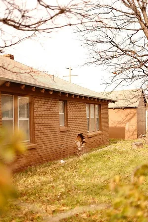 a front view of a house