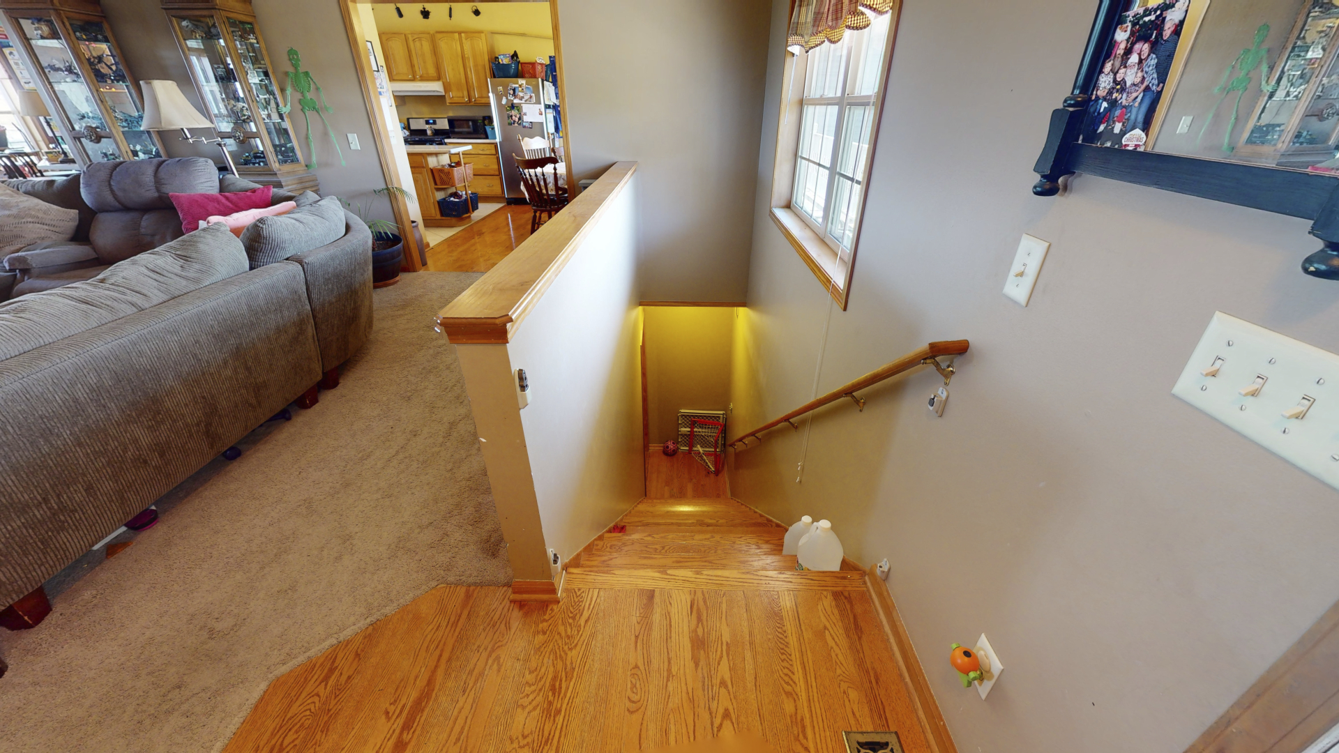 3322 Chicago Road Paw Paw, IL 61353 - Photo 17 of 37 a view of stairs and with wooden floor