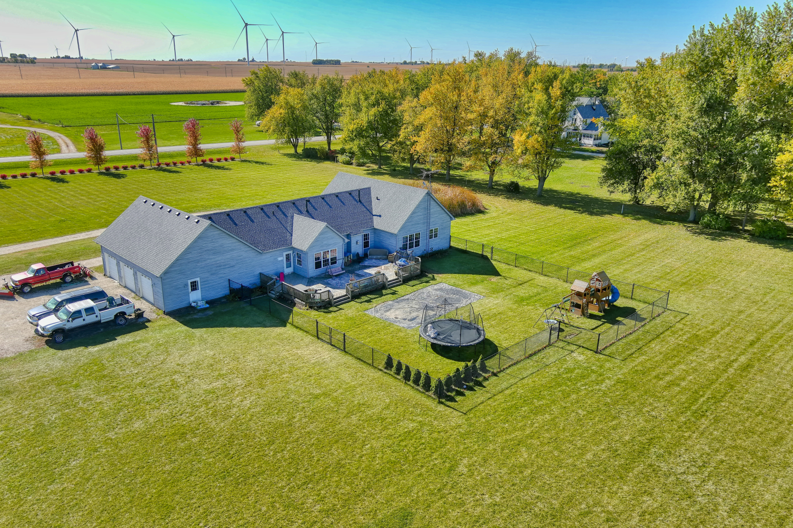 3322 Chicago Road Paw Paw, IL 61353 - Photo 29 of 37 an aerial view of a house with a yard