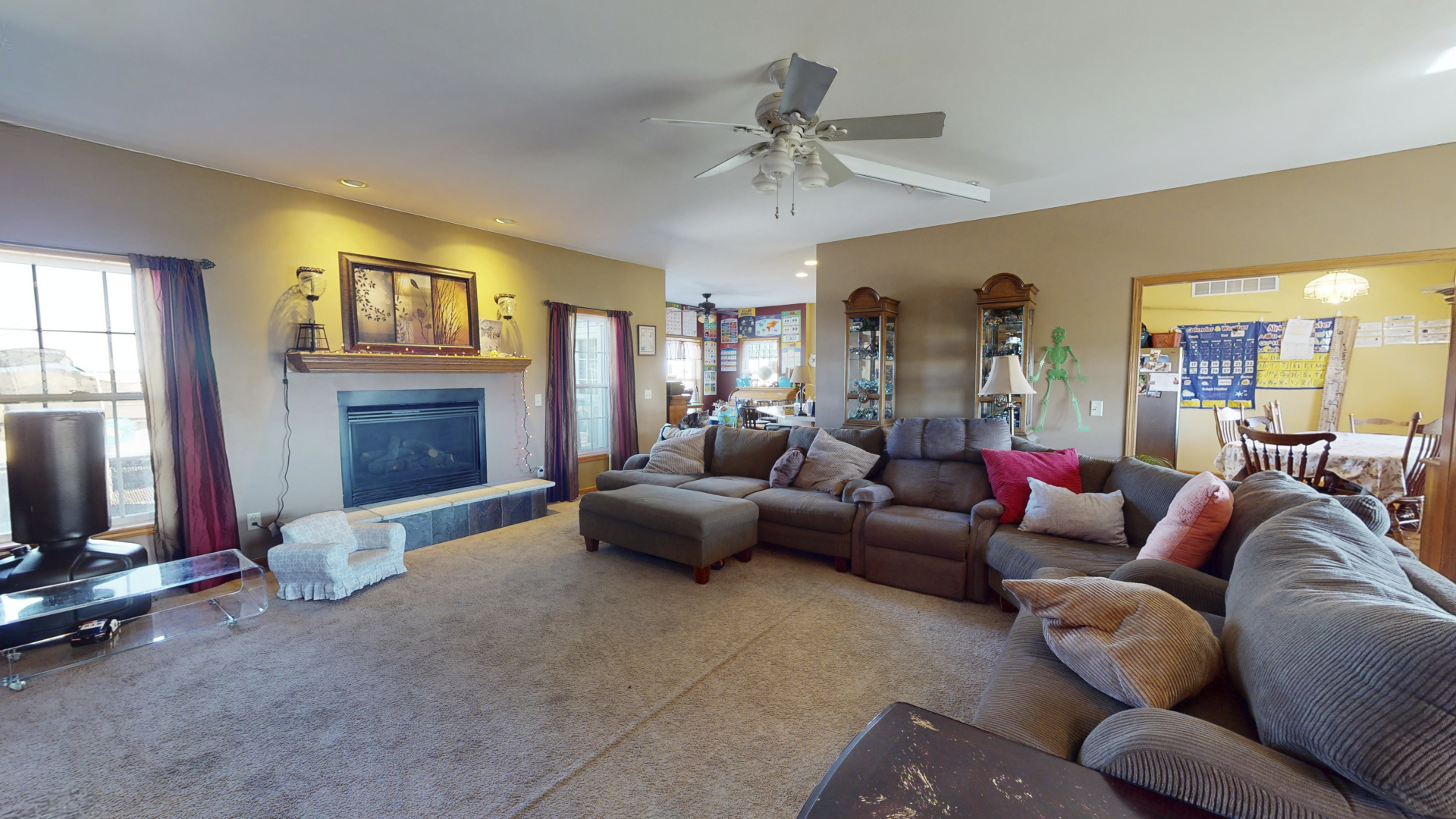 3322 Chicago Road Paw Paw, IL 61353 - Photo 6 of 37 a living room with furniture and a flat screen tv