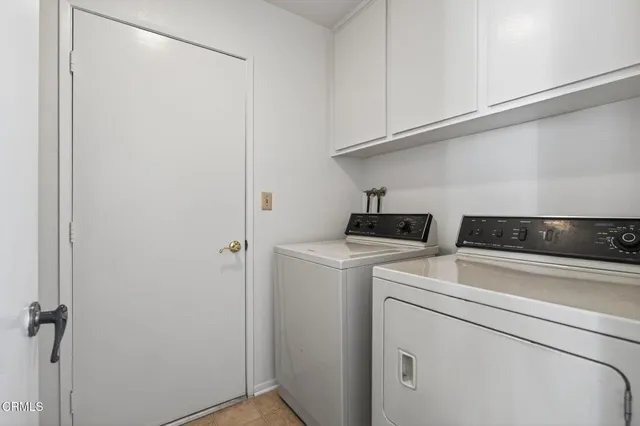 a view of a garden with an outdoor space