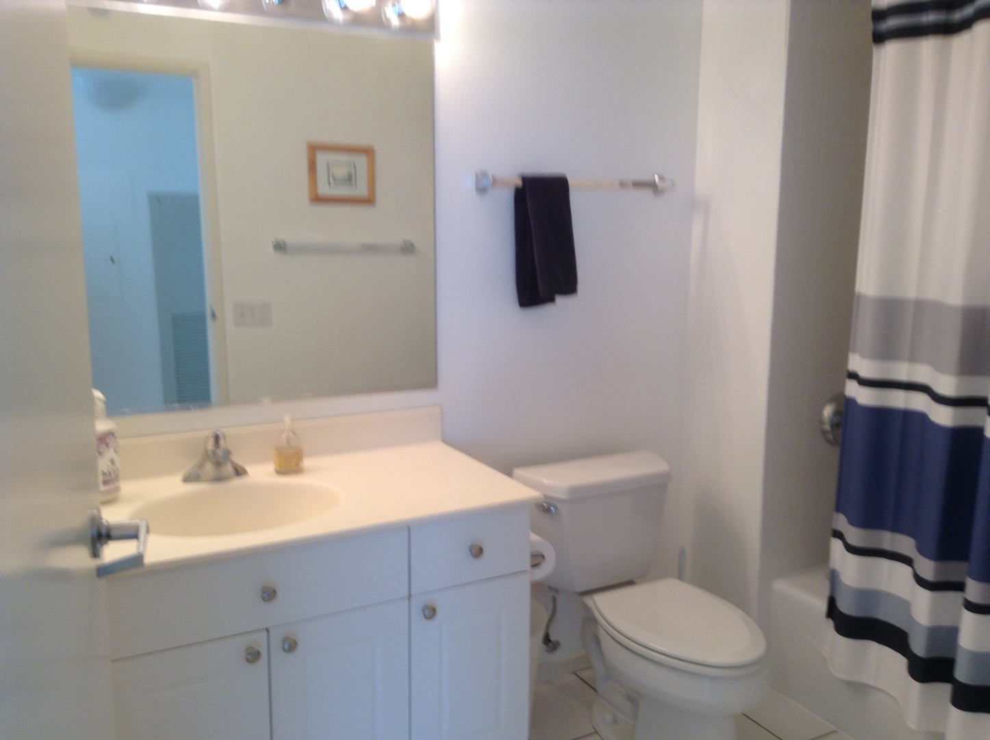 1720 Maple Avenue, Unit 2120 Evanston, IL 60201 - Photo 11 of 21 a bathroom with a toilet sink and mirror