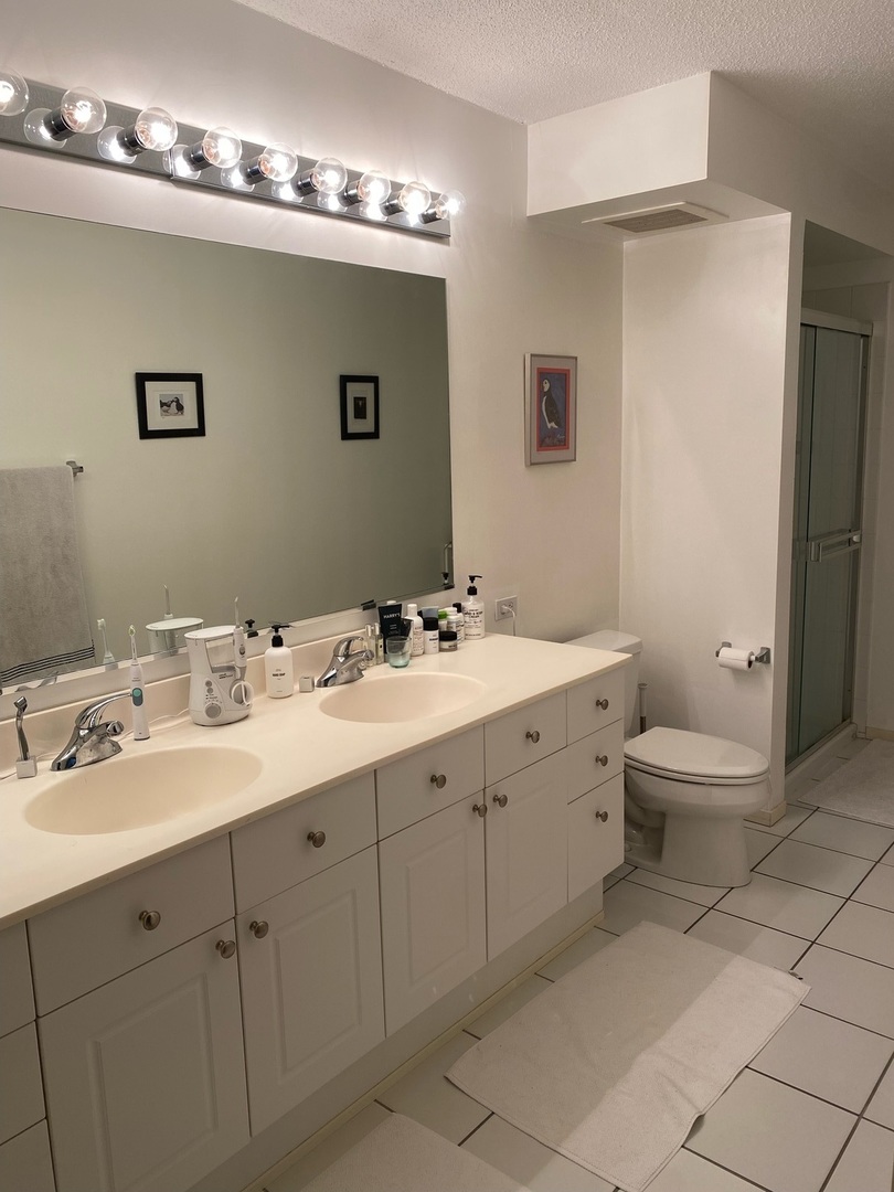 1720 Maple Avenue, Unit 2120 Evanston, IL 60201 - Photo 16 of 21 a spacious bathroom with a double vanity sink mirror and toilet