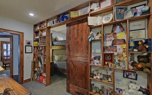 a view of backyard with green space