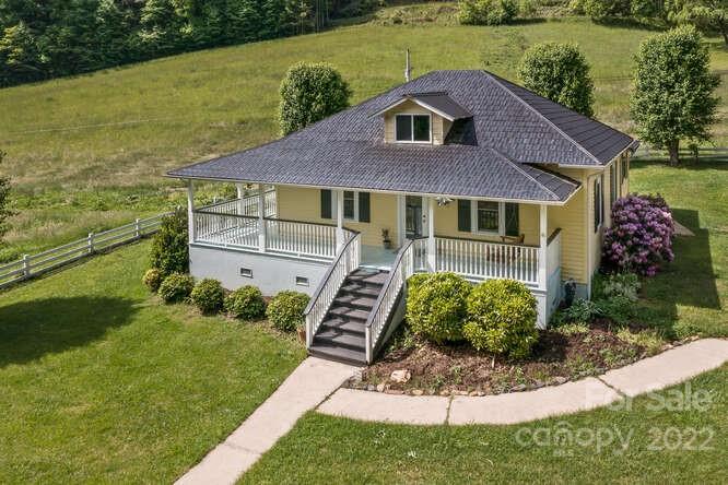 1411 Bailey Branch Road Burnsville, NC 28714 - Photo 23 of 40 a aerial view of a house