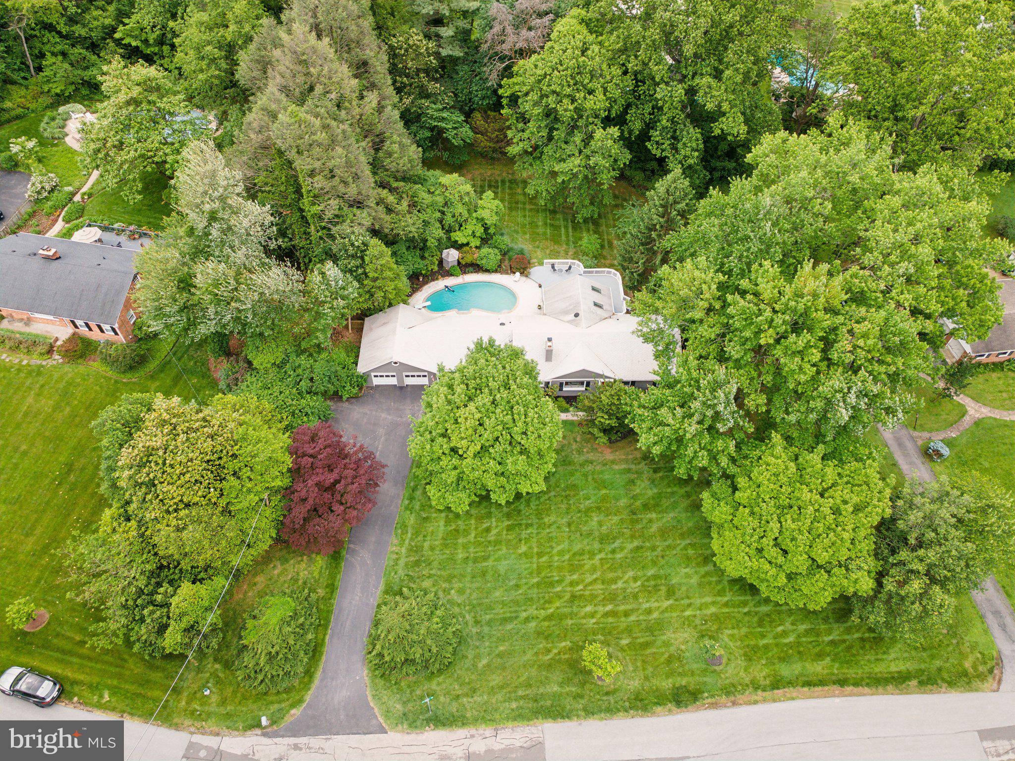 701 Notley Road Silver Spring, MD 20904 - Photo 48 of 60 an aerial view of a house with a yard