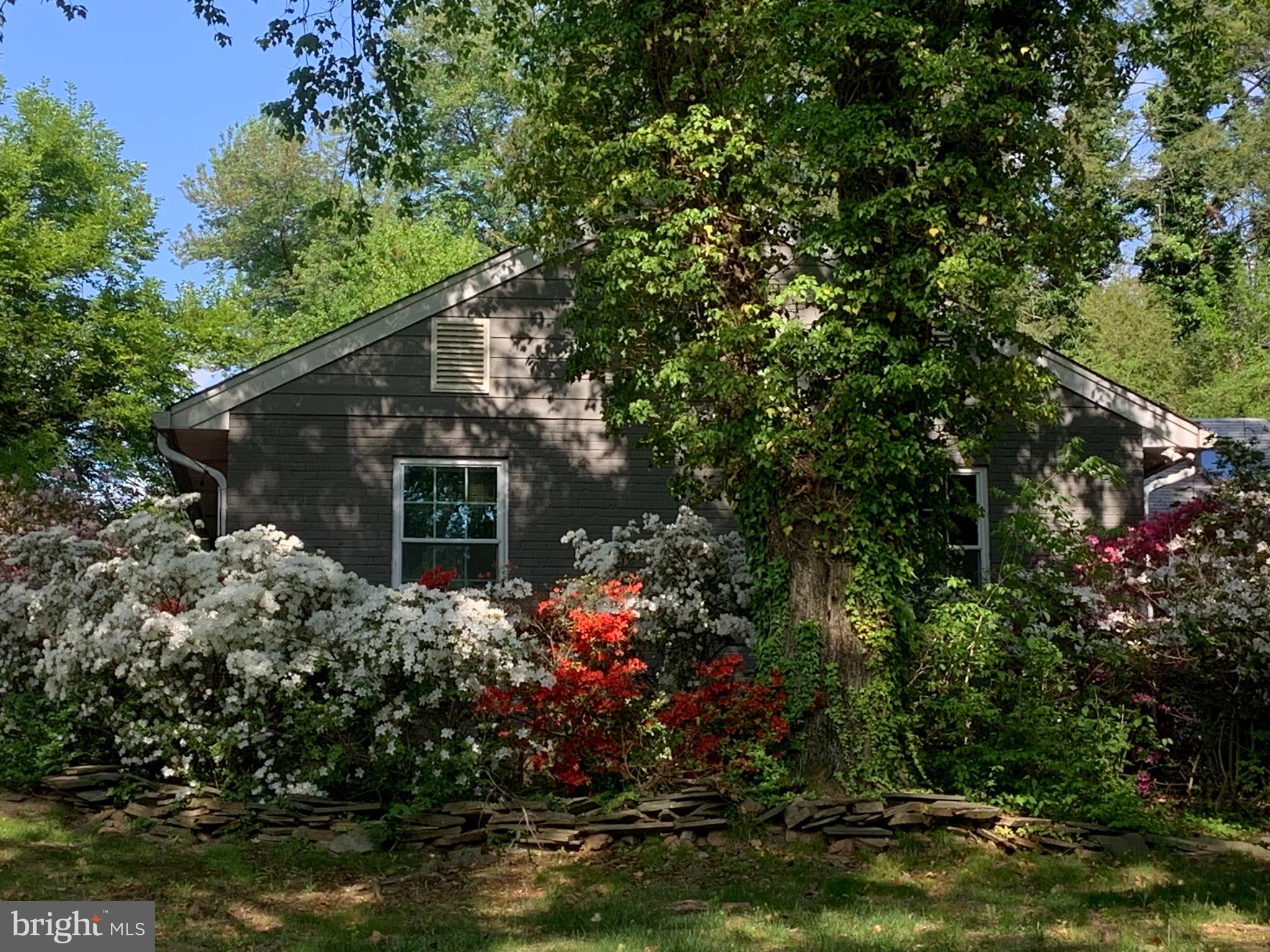 701 Notley Road Silver Spring, MD 20904 - Photo 50 of 60 a front view of a house with a yard and fountain in middle of the green field