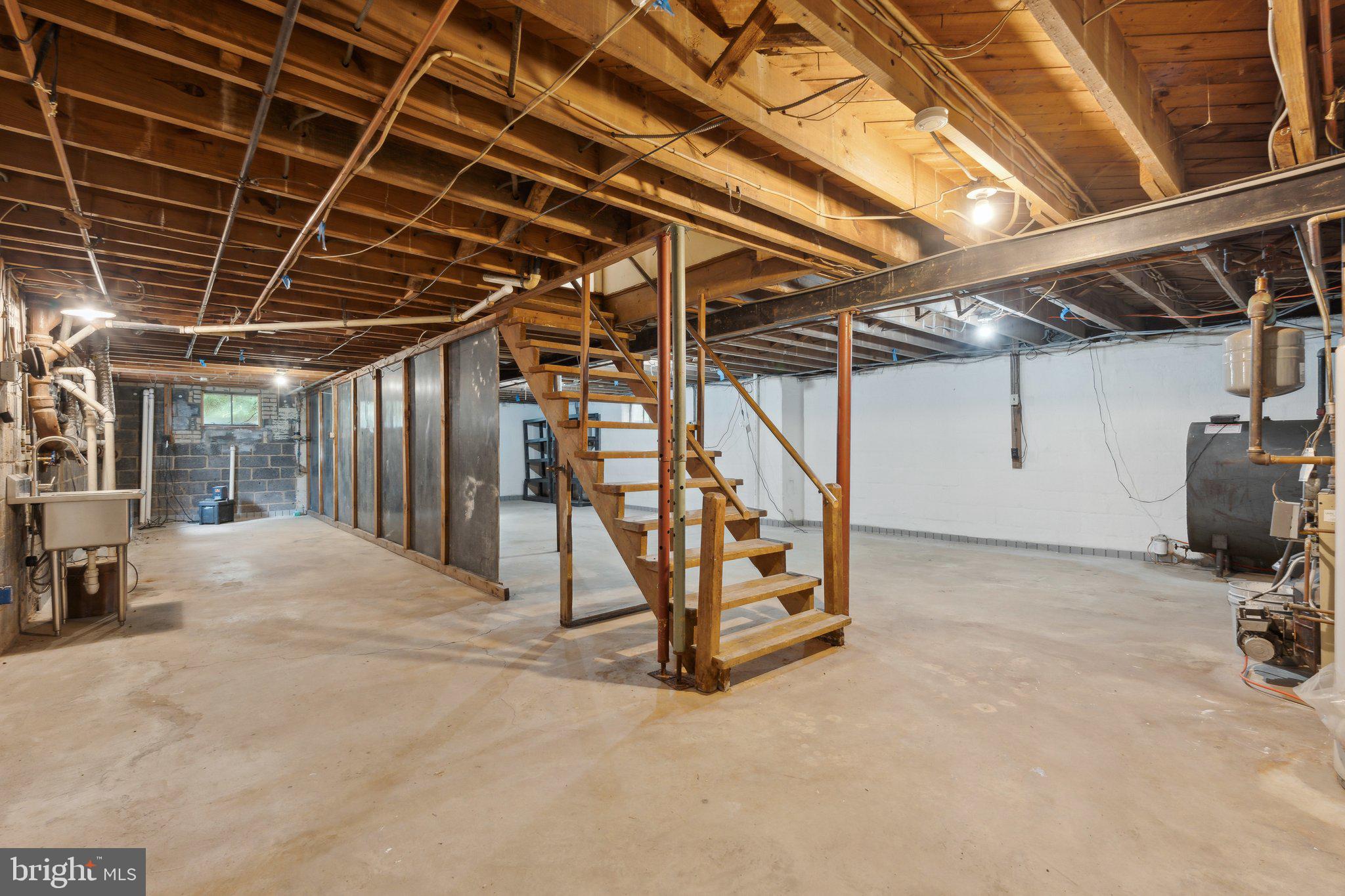 701 Notley Road Silver Spring, MD 20904 - Photo 55 of 60 Large basement w/ outdoor stair exit