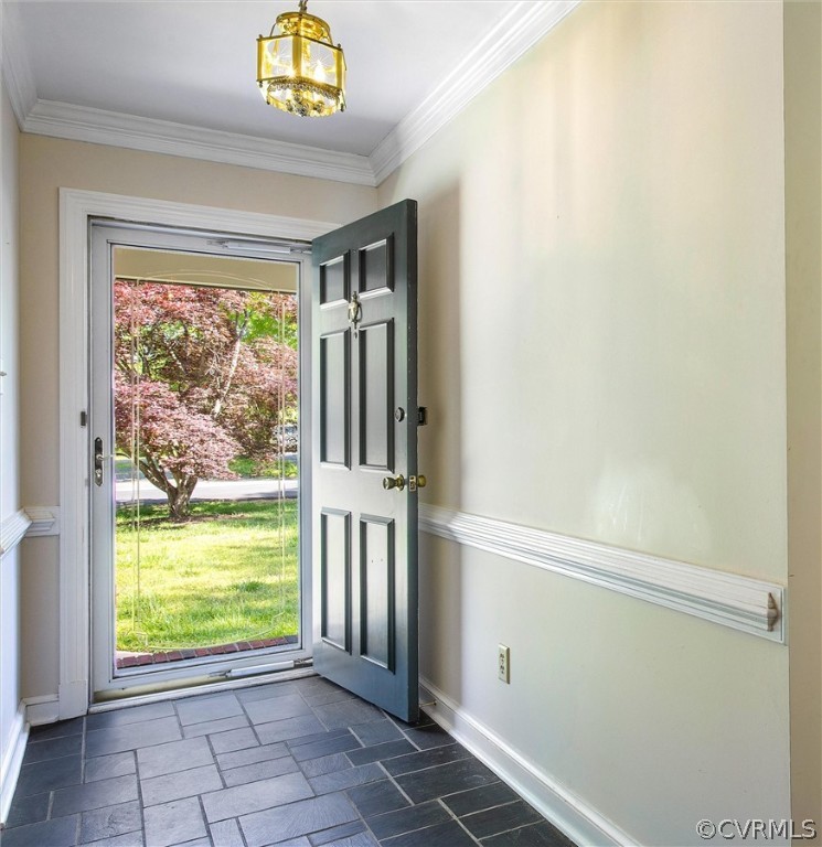 4061 Falstone Road North Chesterfield, VA 23234 - Photo 5 of 33 a view of an entryway with a window