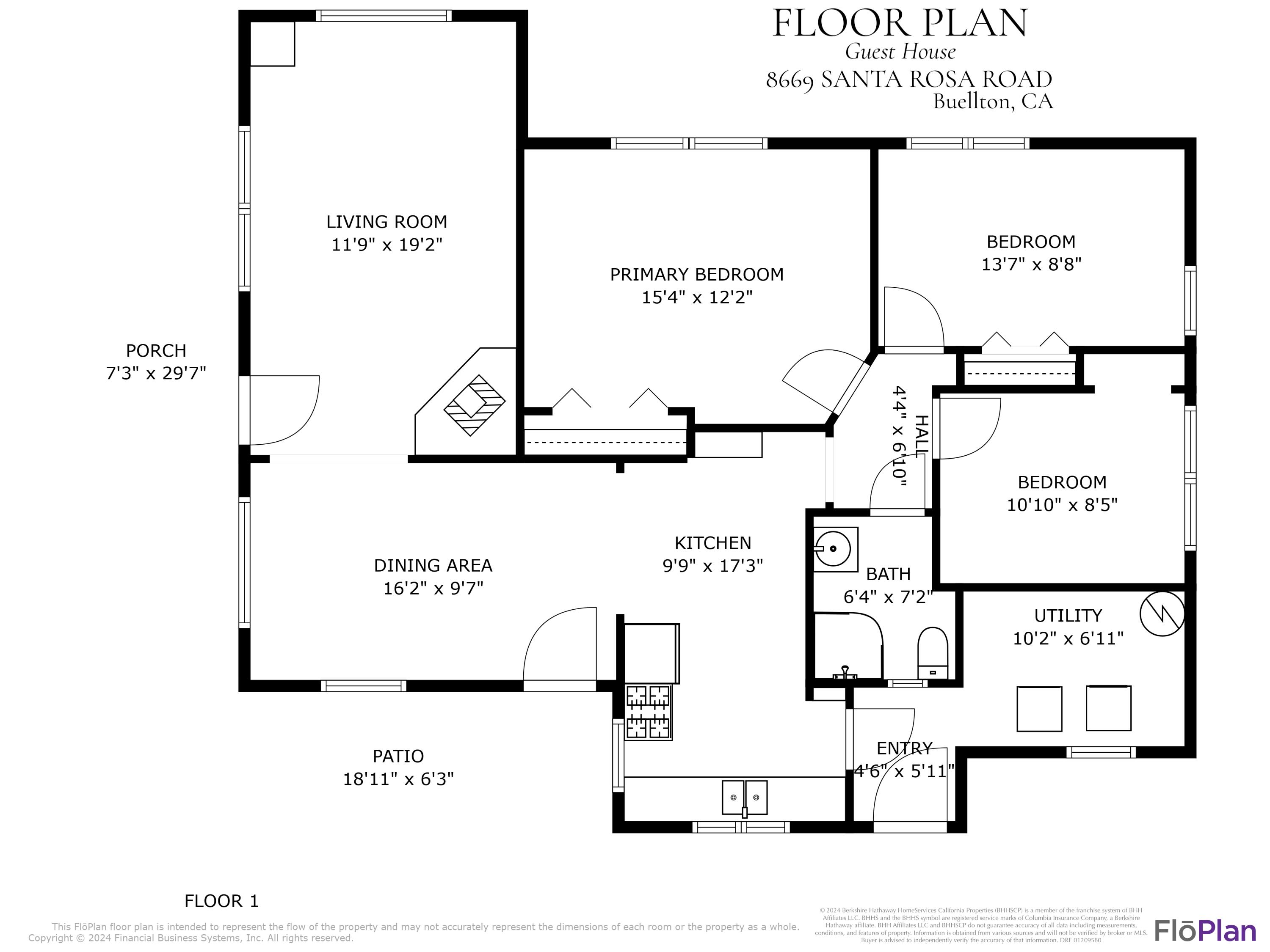 8669 Santa Rosa Road Buellton, CA 93427 - Photo 52 of 53 Floor Plan - GH 8669 Santa Rosa Road