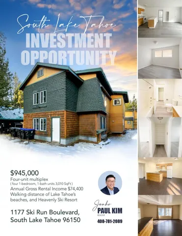 $945,000 | 1177 Ski Run Boulevard, South Lake Tahoe, CA 96150