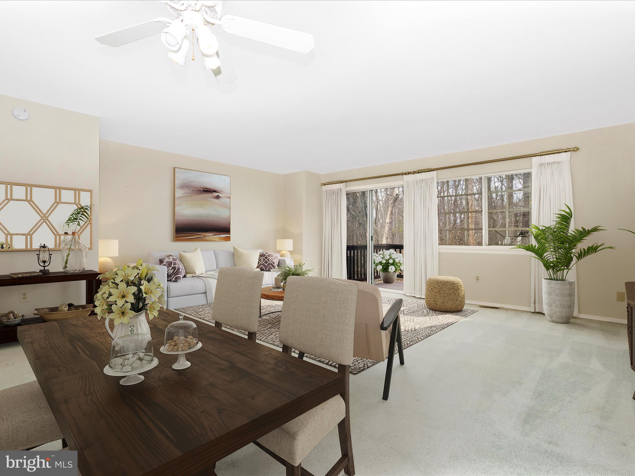 58 Six Notches Court Catonsville, MD 21228 - Photo 10 of 54 Living & Dining Room Virtually Staged