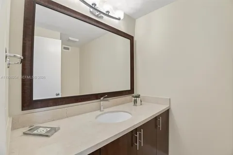 a view of a room that has a door