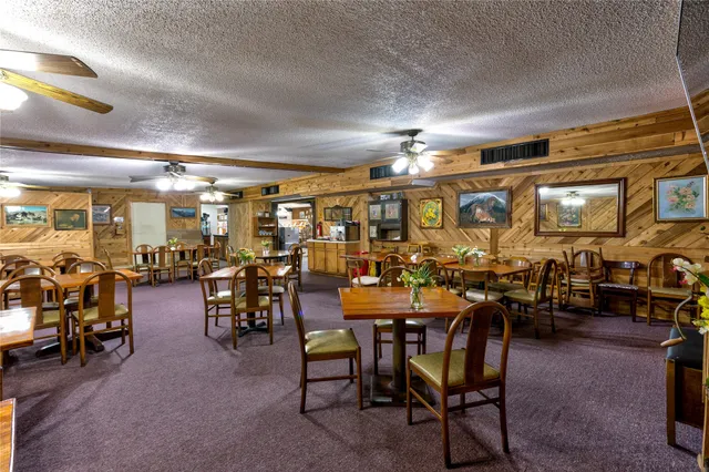 a room with furniture