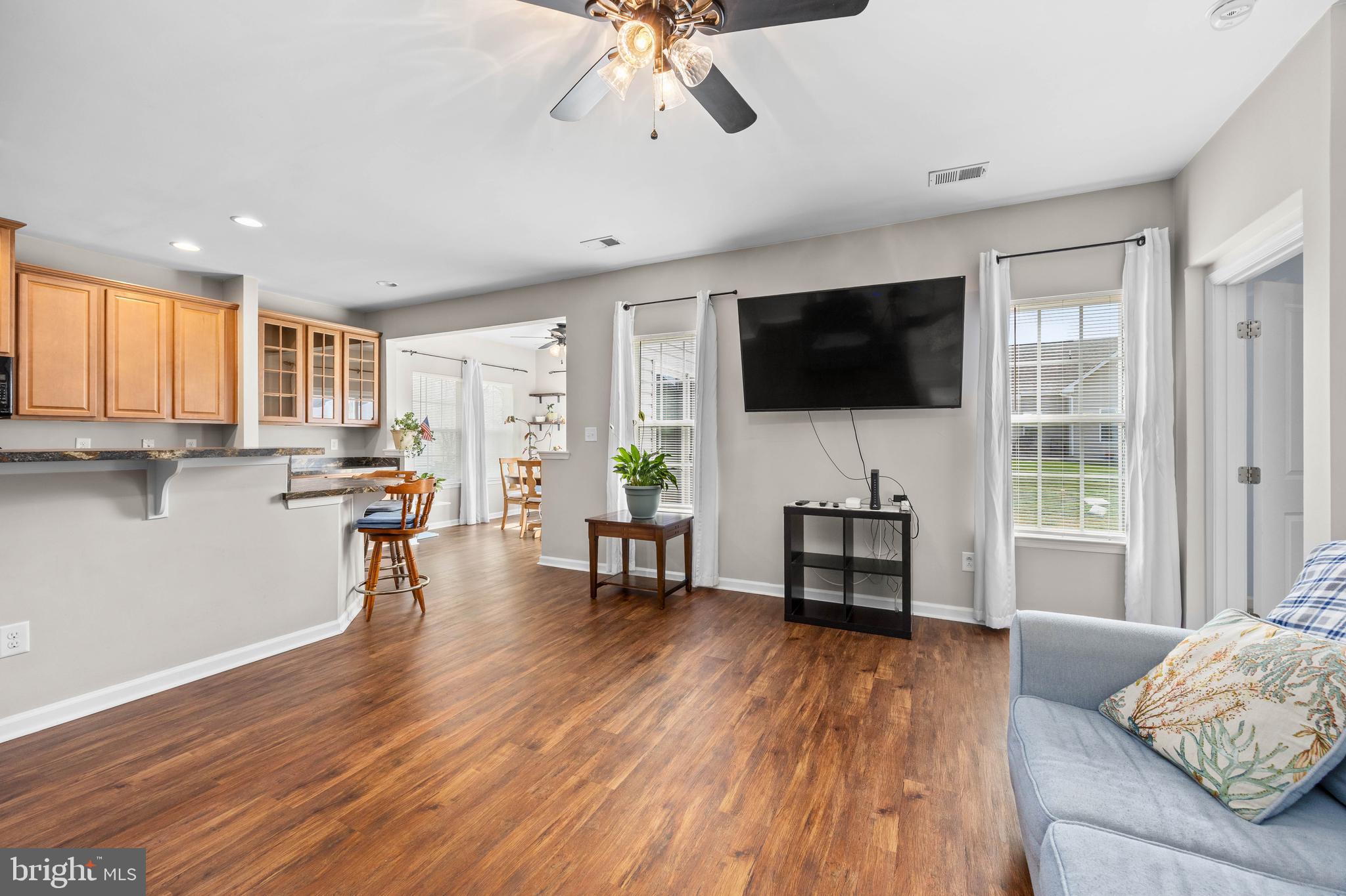 191 Bobbys Branch Road Millsboro, DE 19966 - Photo 17 of 40 a living room with furniture and a flat screen tv