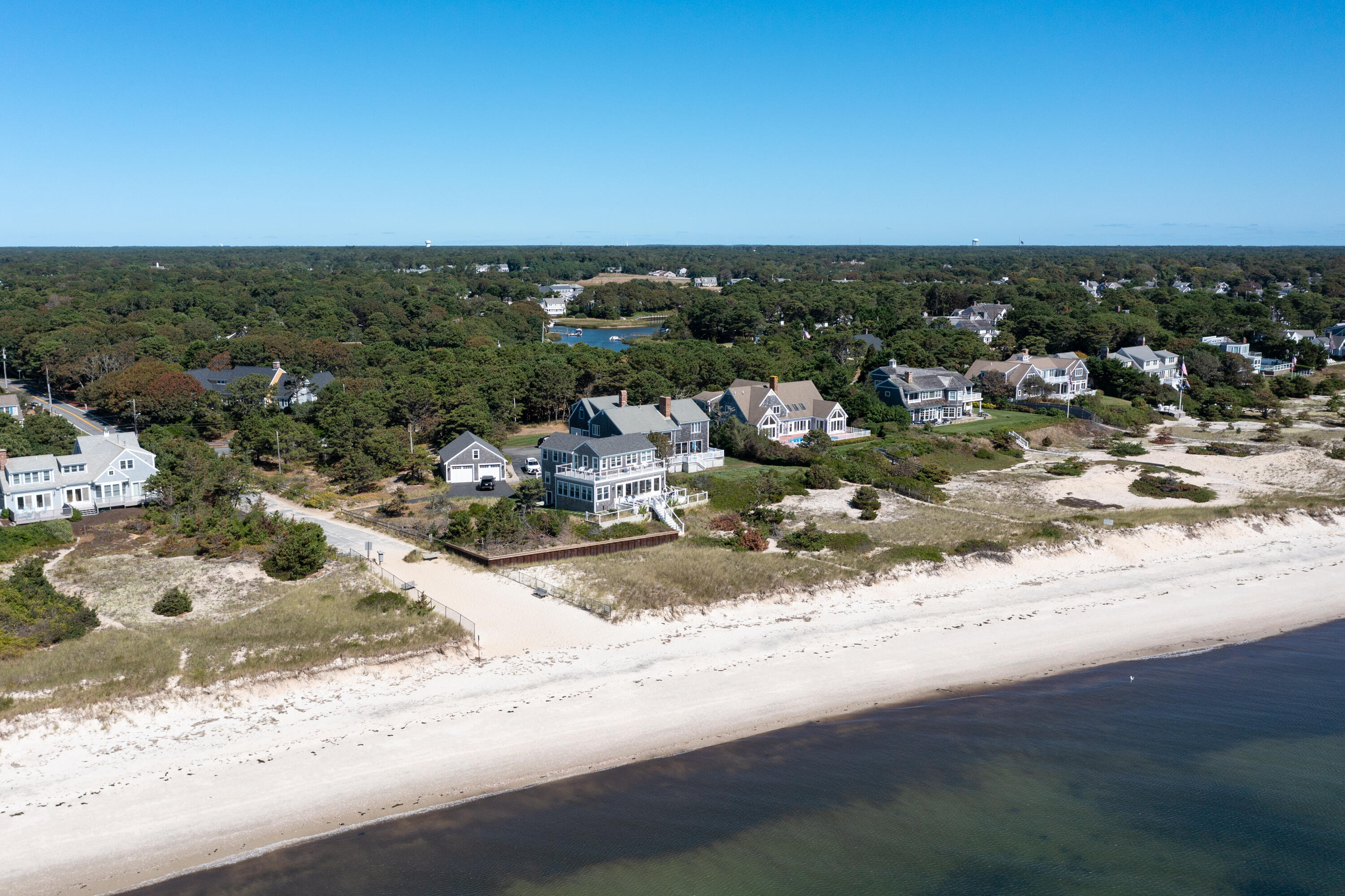 280 Lower County Road Harwich Port, MA 02646 - Photo 34 of 34 an aerial view of a house with a beach