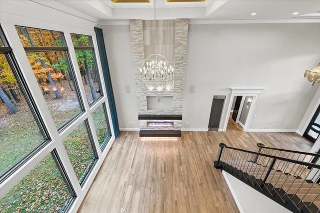 a view of an empty room