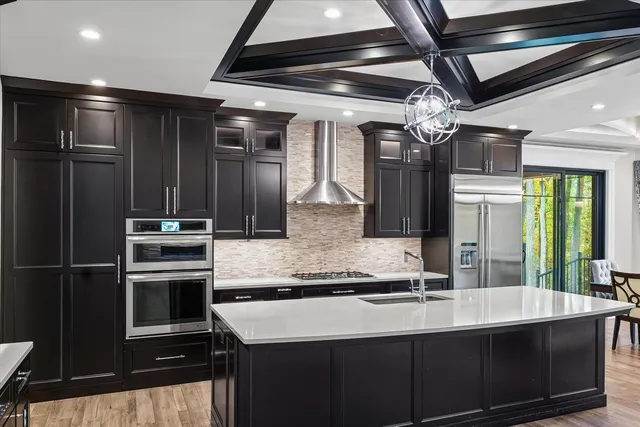 a view of a hallway with an empty room