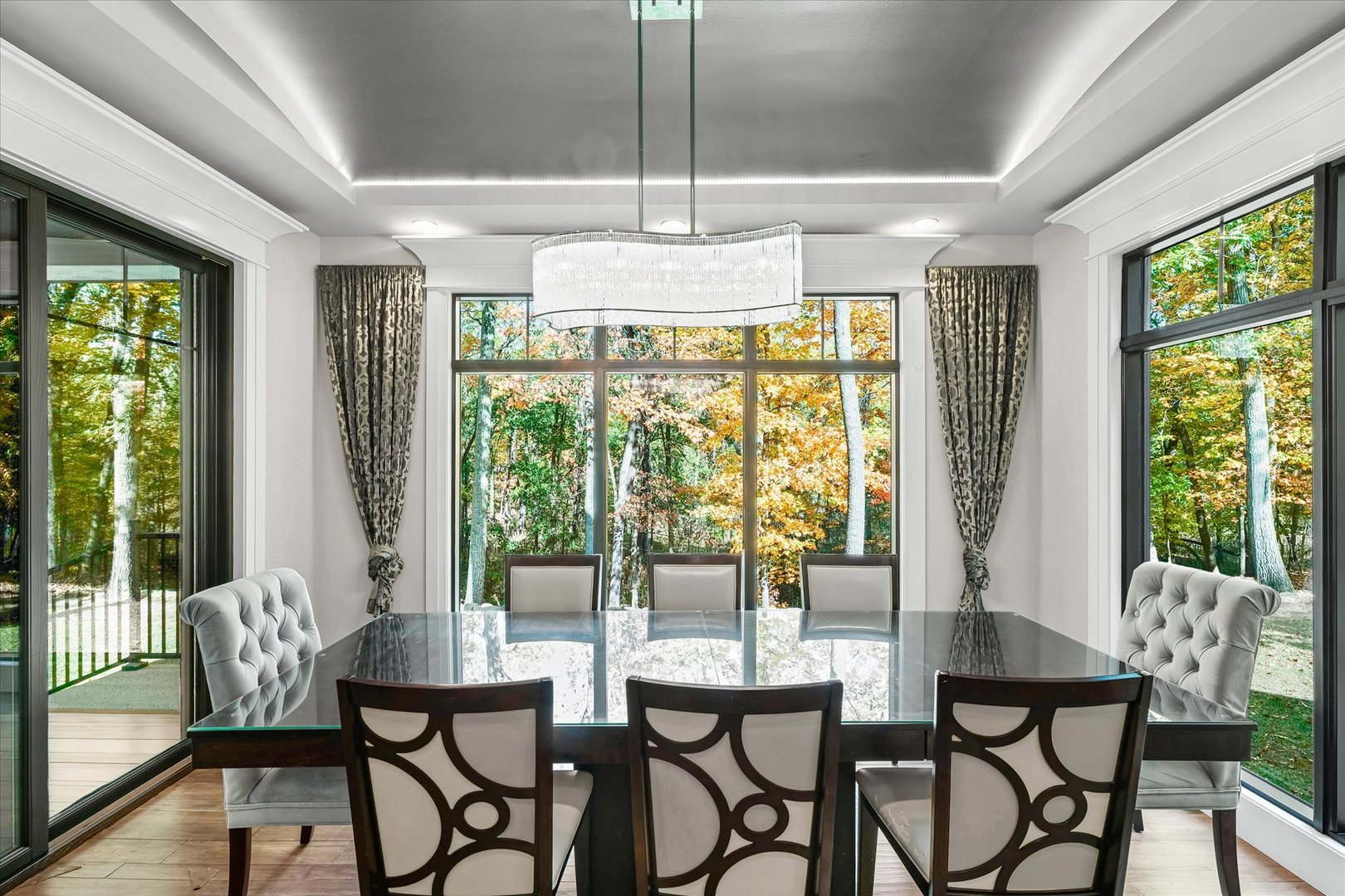 1410 East White Oak Road Mahomet, IL 61853 - Photo 67 of 140 a view of a dining room with furniture window and outside view