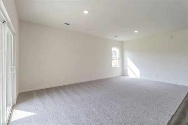 a view of kitchen with wooden floor