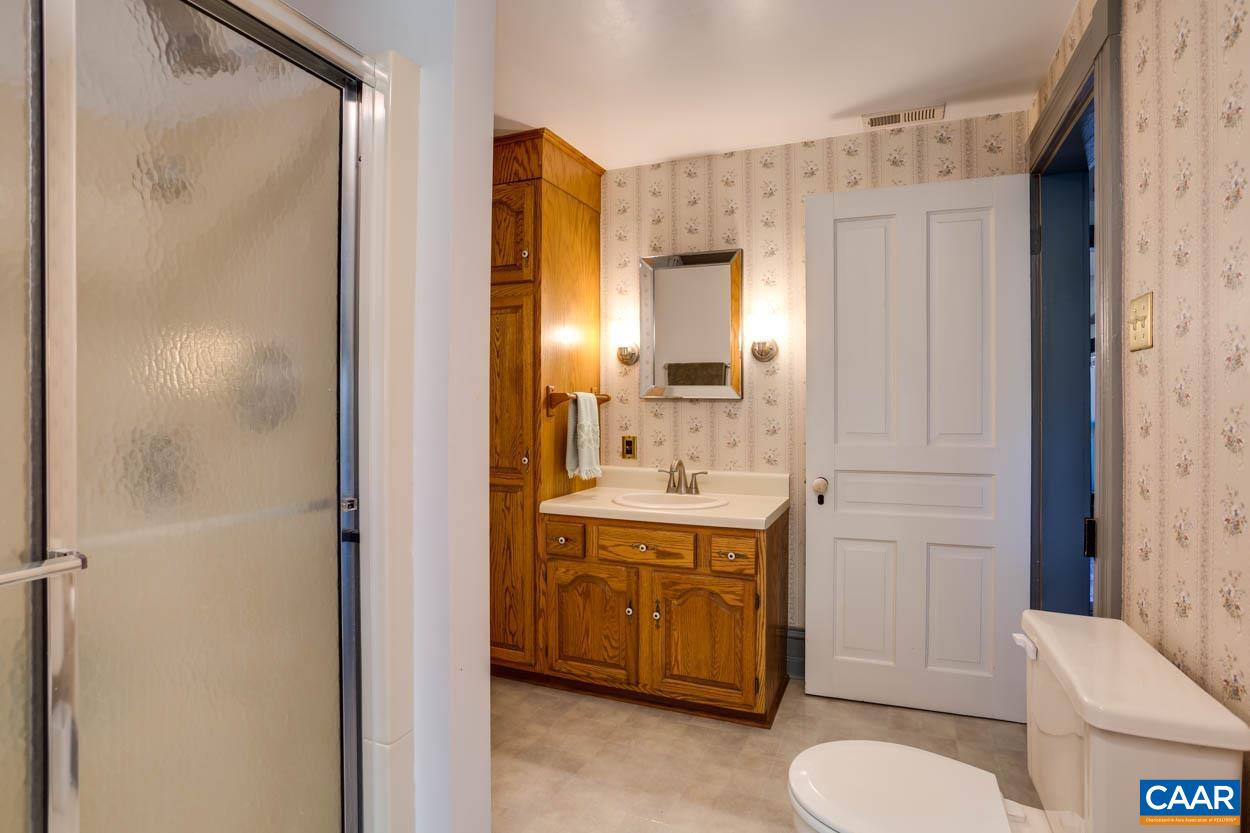 5407 South Blue Ridge Turnpike Rochelle, VA 22738 - Photo 38 of 72 a bathroom with a double vanity sink toilet and shower