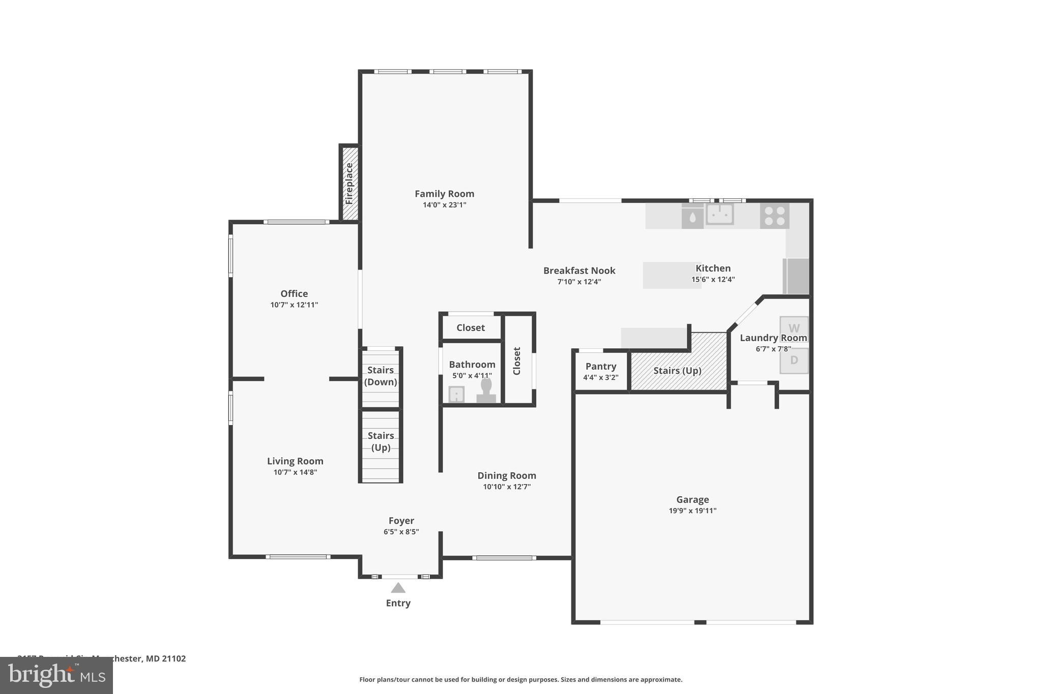 3157 Pyramid Circle Manchester, MD 21102 - Photo 64 of 67 Main Level Floor Plan