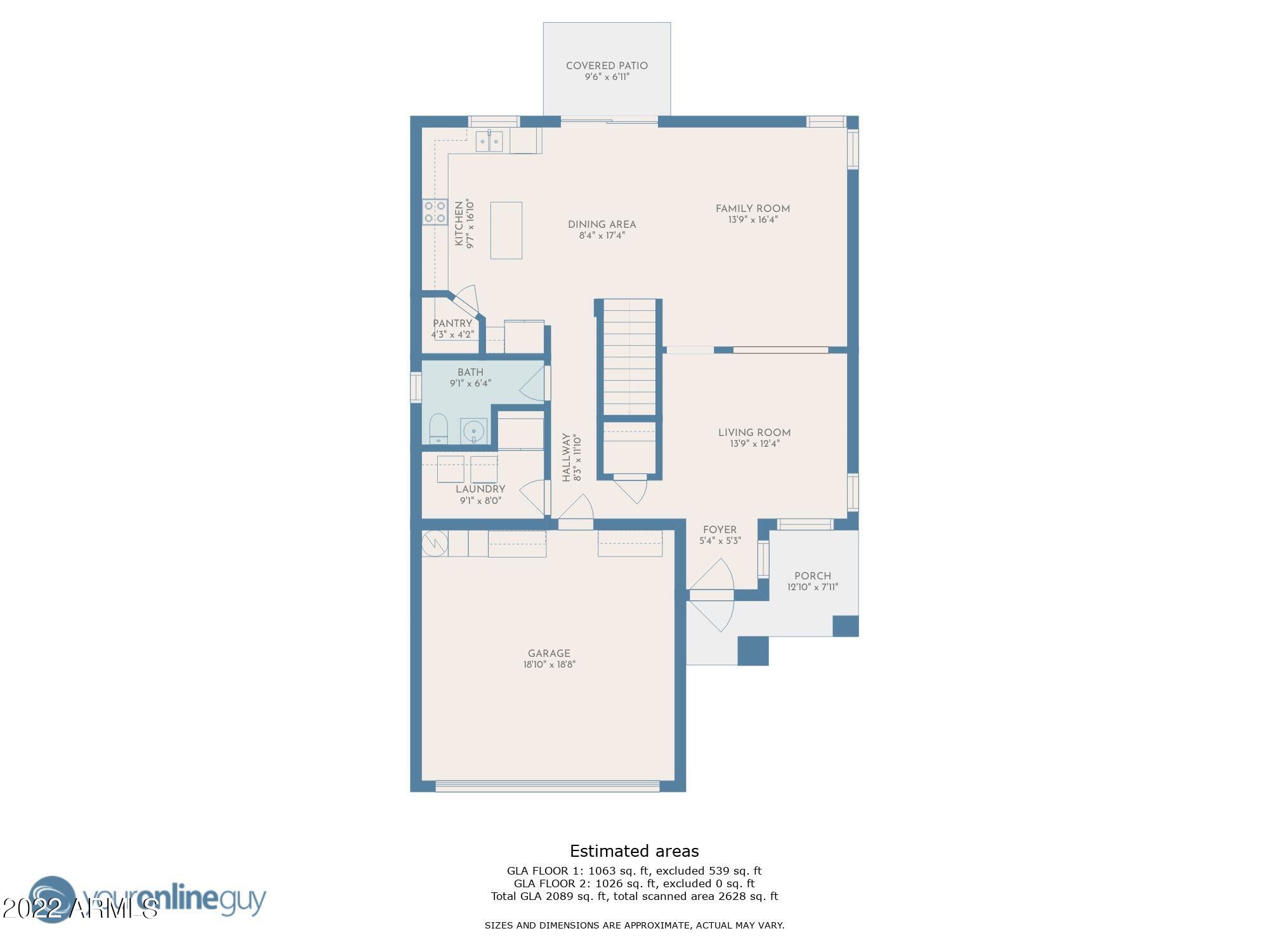 11645 West Mountain View Road Youngtown, AZ 85363 - Photo 43 of 45 a picture of a floor plan