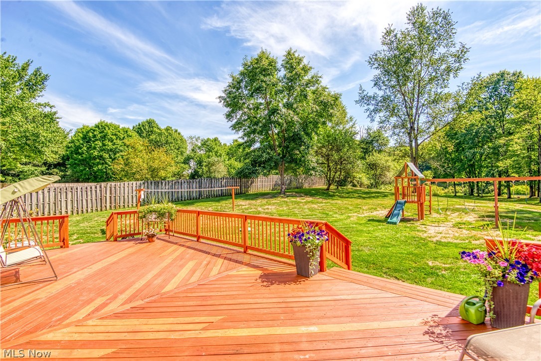 8666 Cooley Road Ravenna, OH 44266 - Photo 32 of 35 Deck and playset