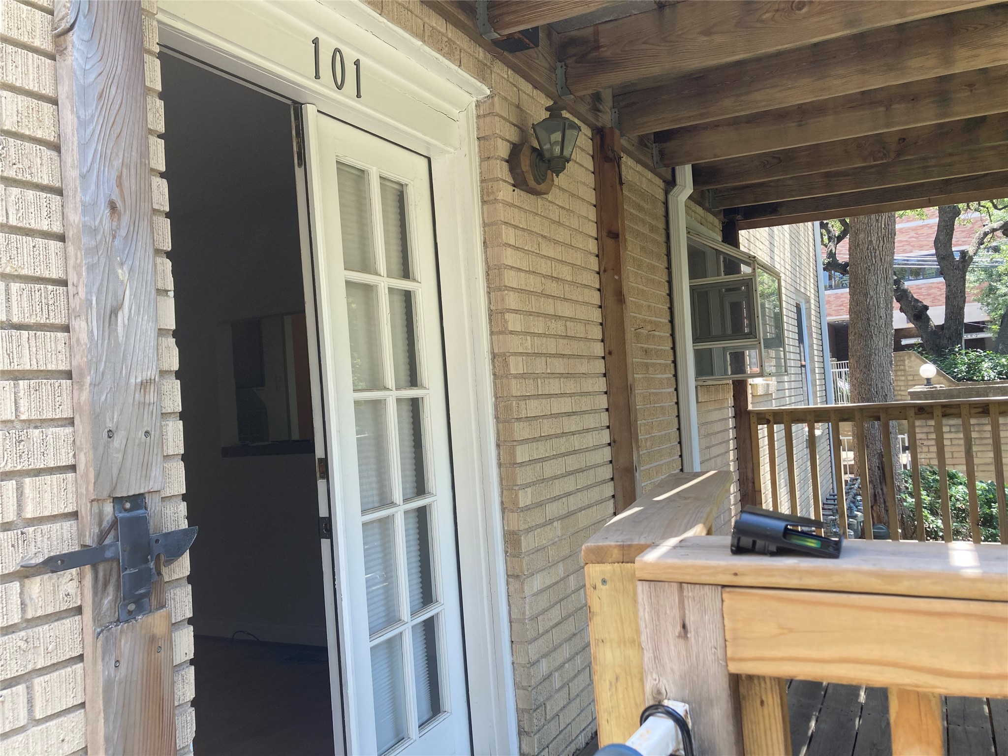 a view of balcony and deck