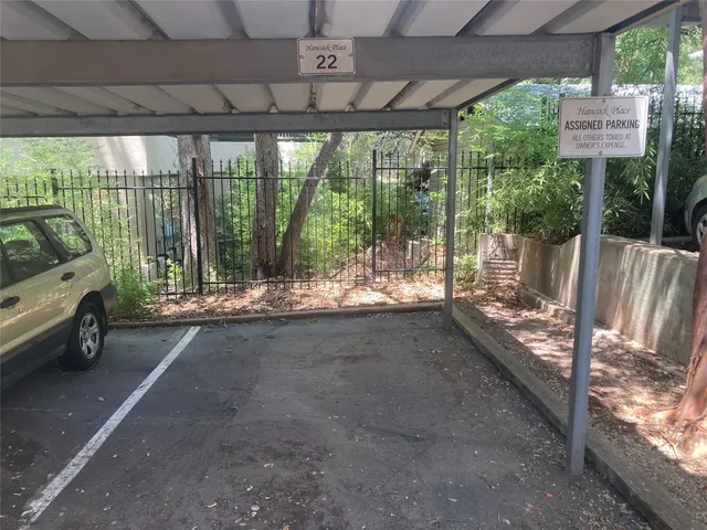 a view of a backyard with a garden