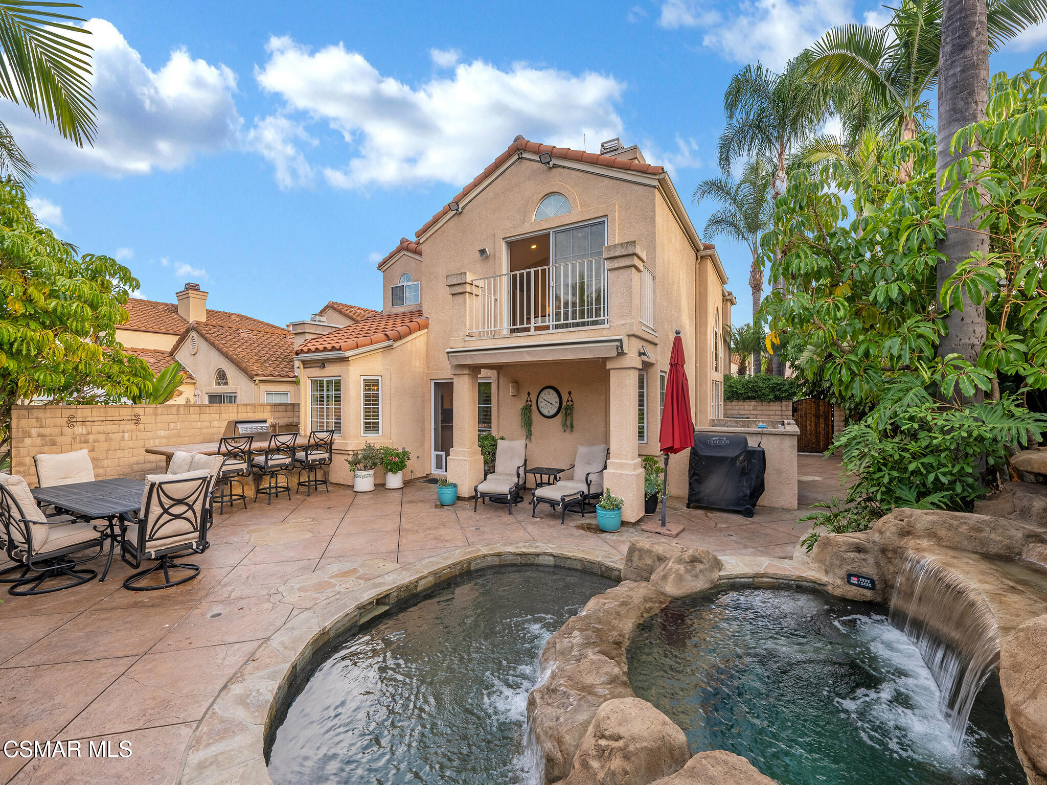 625 Sedgeworth Court Simi Valley, CA 93065 - Photo 38 of 44 a front view of house with yard outdoor seating and barbeque oven