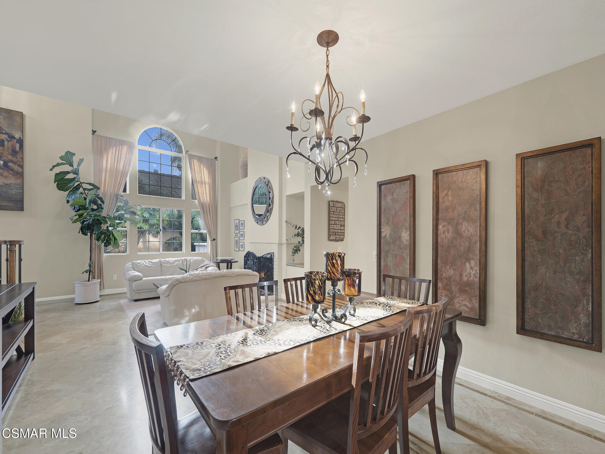 625 Sedgeworth Court Simi Valley, CA 93065 - Photo 10 of 44 a dining room with furniture a chandelier and window