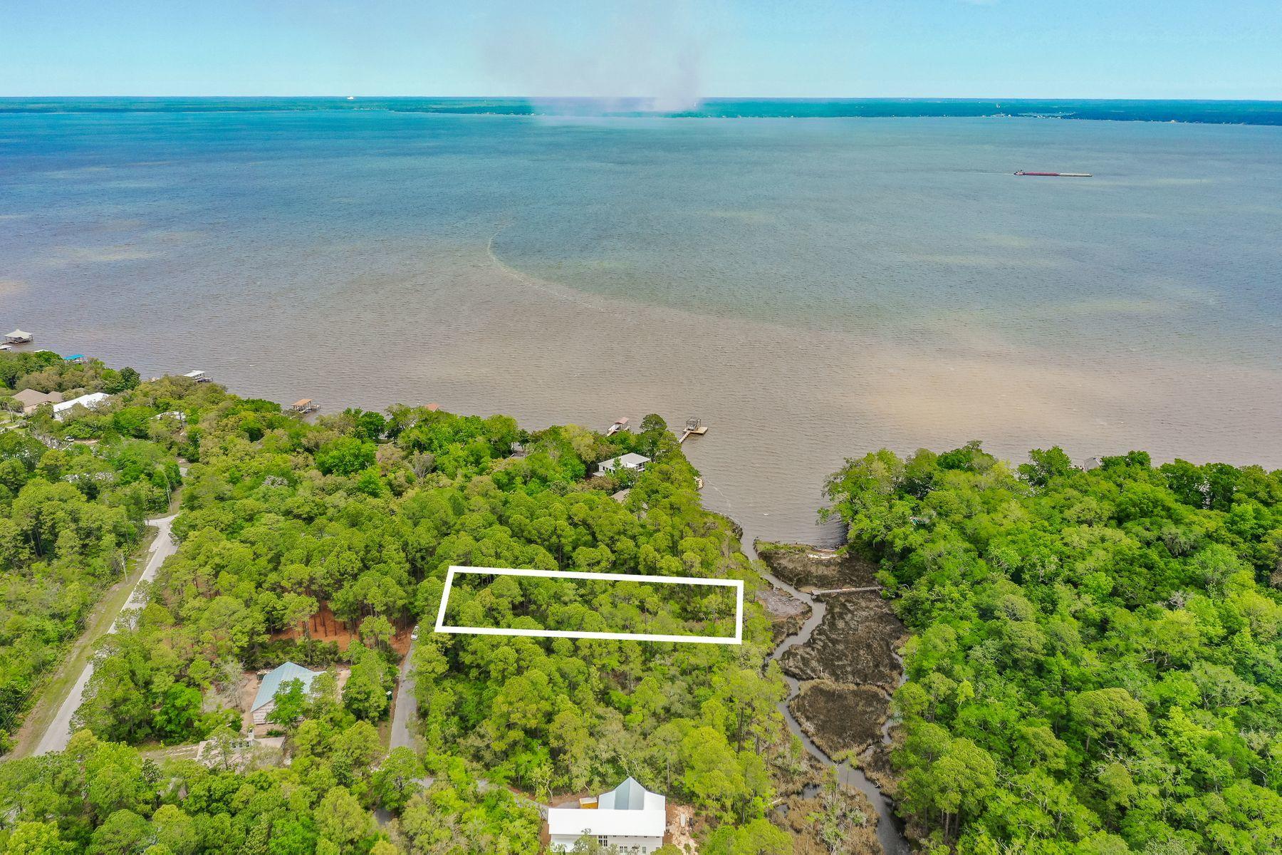 Lot 9 Adair Lane Santa Rosa Beach, FL 32459 - Photo 10 of 23 a backyard of a house with lots of green space and garden