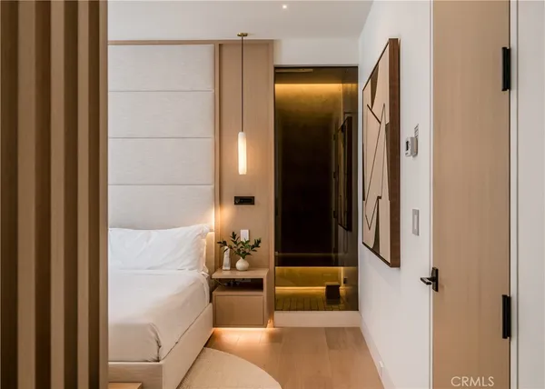 a bathroom with a tub and shower