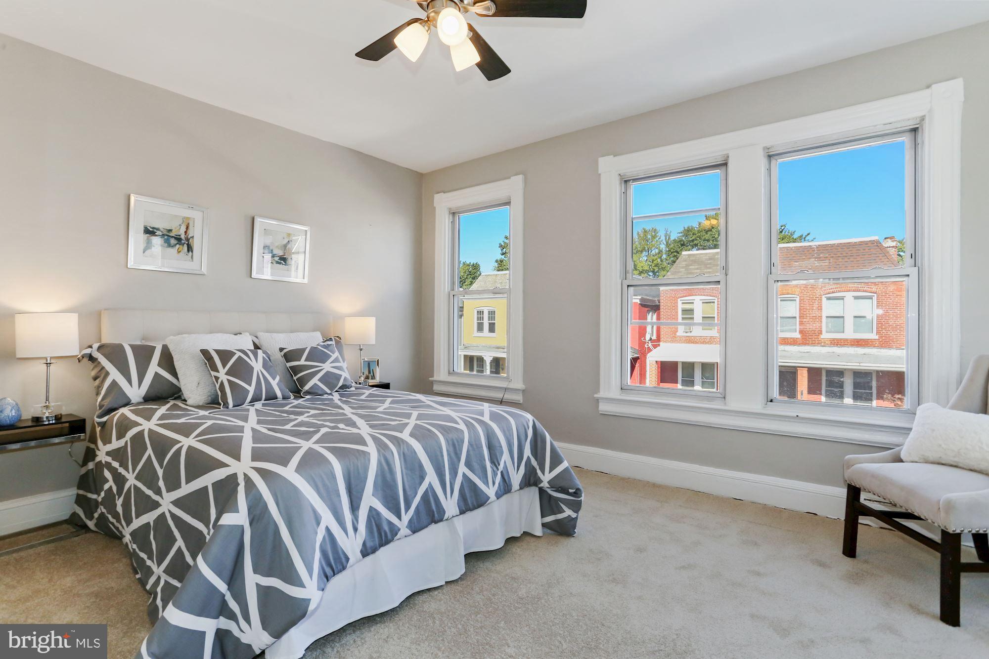 736 Gresham Place Northwest Washington, DC 20001 - Photo 13 of 23 Bedroom #1 with New Carpet